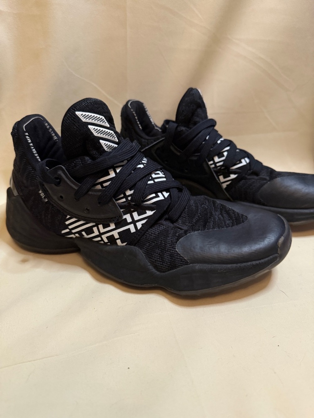 Adidas Harden Vol 4 Black and White